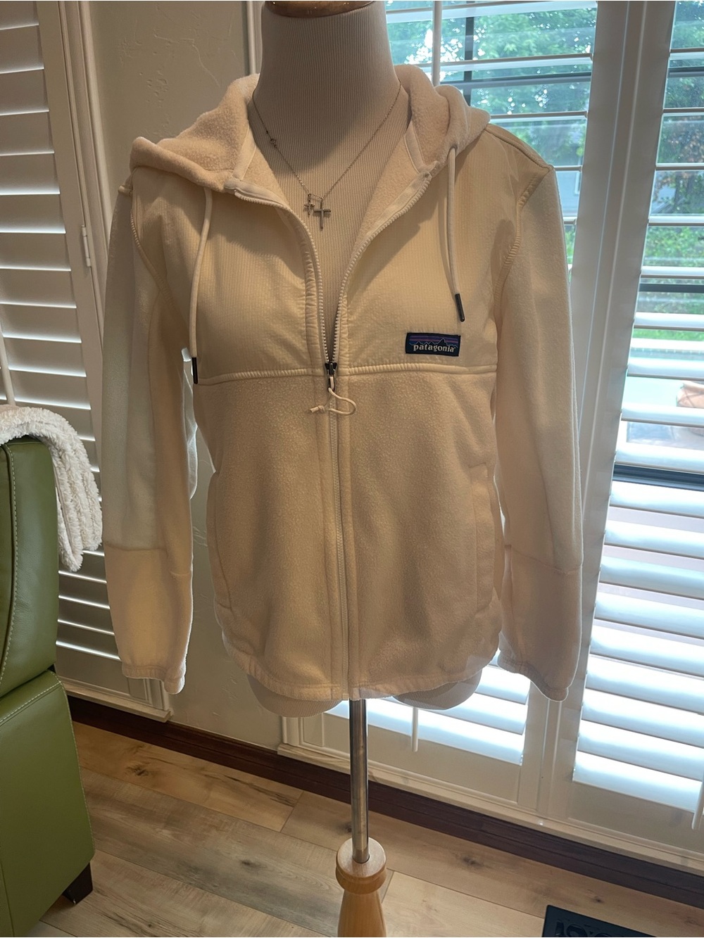Patagonia Cream Hooded Full-Zip  Jacket